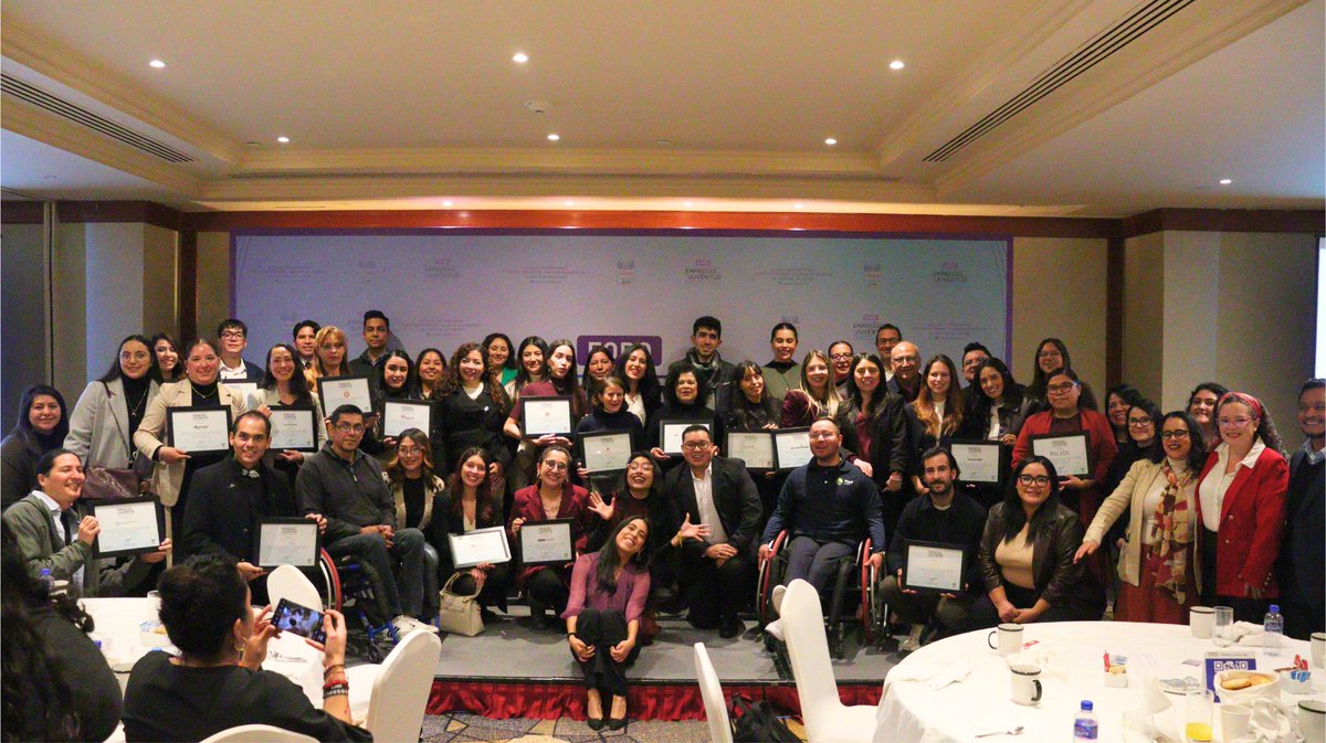 AdeccoMexico's tweet image. Empresas con la Juventud reconoce a Adecco México por sus iniciativas de inclusión a la comunidad juvenil.

#EmpresasConLaJuventud y #TogetherForInclusion de Adecco México seguiremos trabajando a favor de la empleabilidad digna para todas las personas.