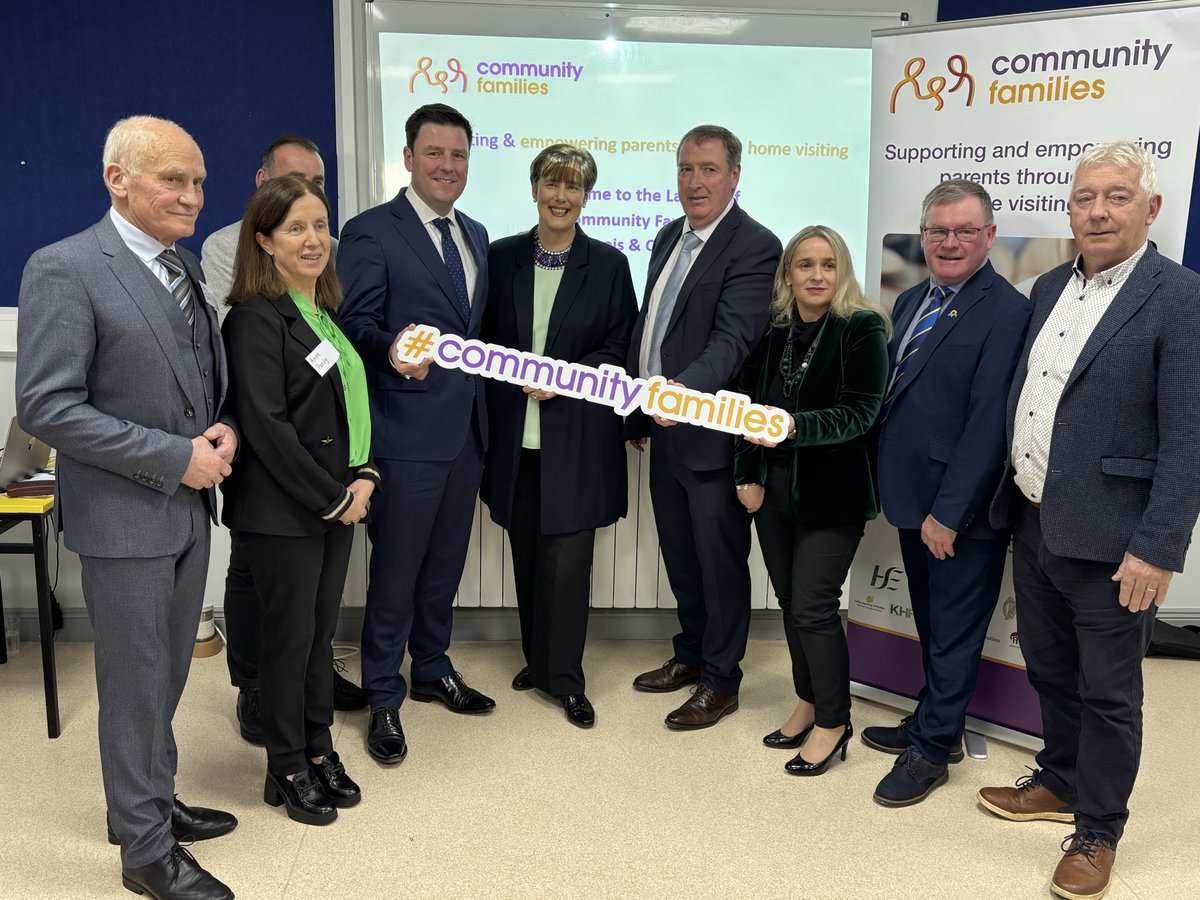 NormaFoleyTD1's tweet image. I launched the Community Families programme  in Tullamore, Co Offaly today. It’s a  fantastic initiative which provides support to parents with young children in their homes.