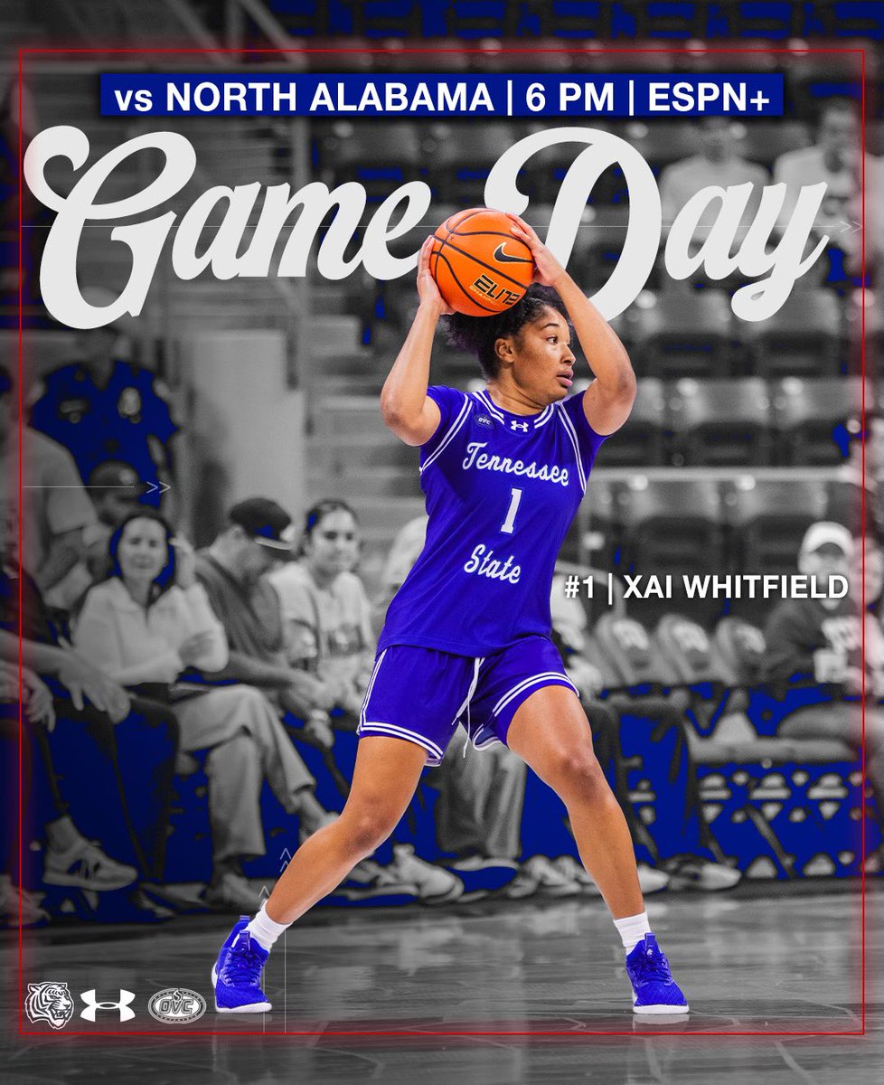 TSUTigersWBB's tweet photo. It’s game day in #RoarCity ! 

🆚North Alabama
📍Gentry Center | Nashville, TN
📺ESPN+
📊https://t.co/GeyeFxmUrH https://t.co/k5vhMWuY5m