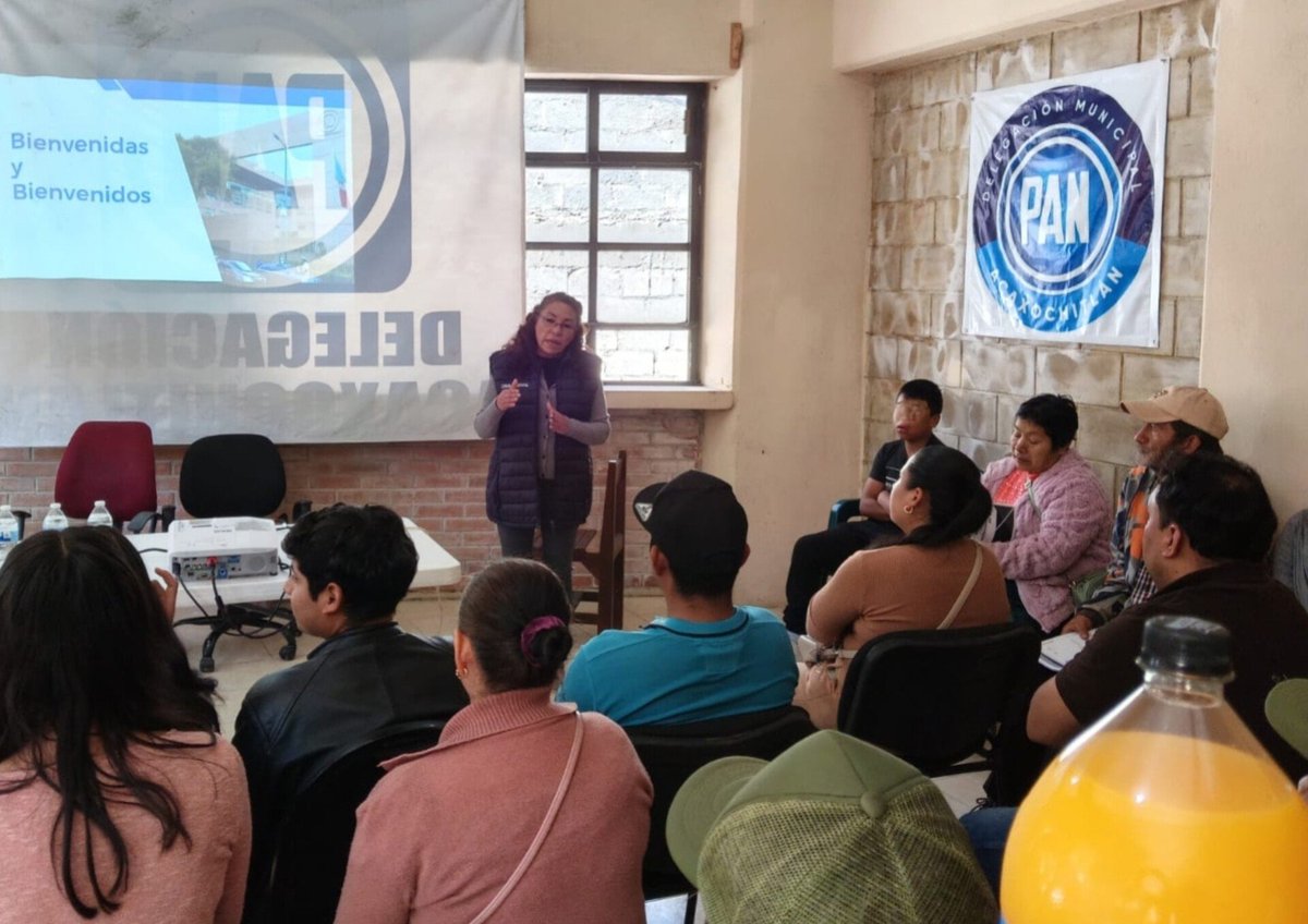 PAN_Hgo's tweet image. Llevamos a cabo el Taller de Introducción al Partido en el municipio de Acaxochitlán.

¡Nos llena de alegría y satisfacción el gran interés y entusiasmo que mostraron todas y todos los participantes!