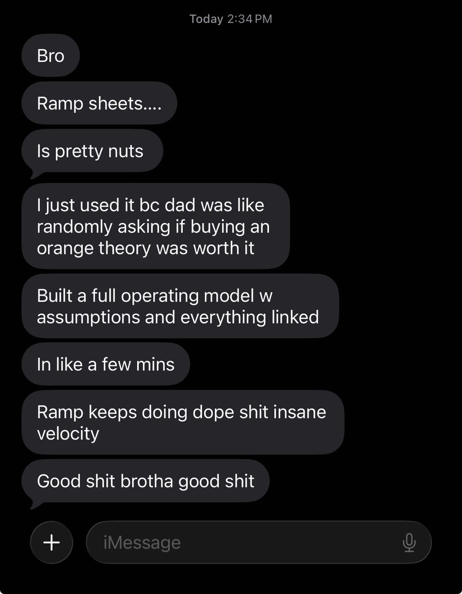 The team at @RampLabs publicly launched Ramp Sheets yesterday and less than a few hours later I got 