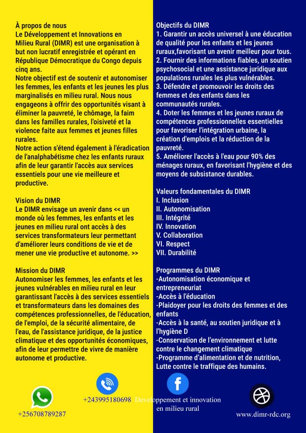 Dimrcongo's tweet image. Qui nous sommes