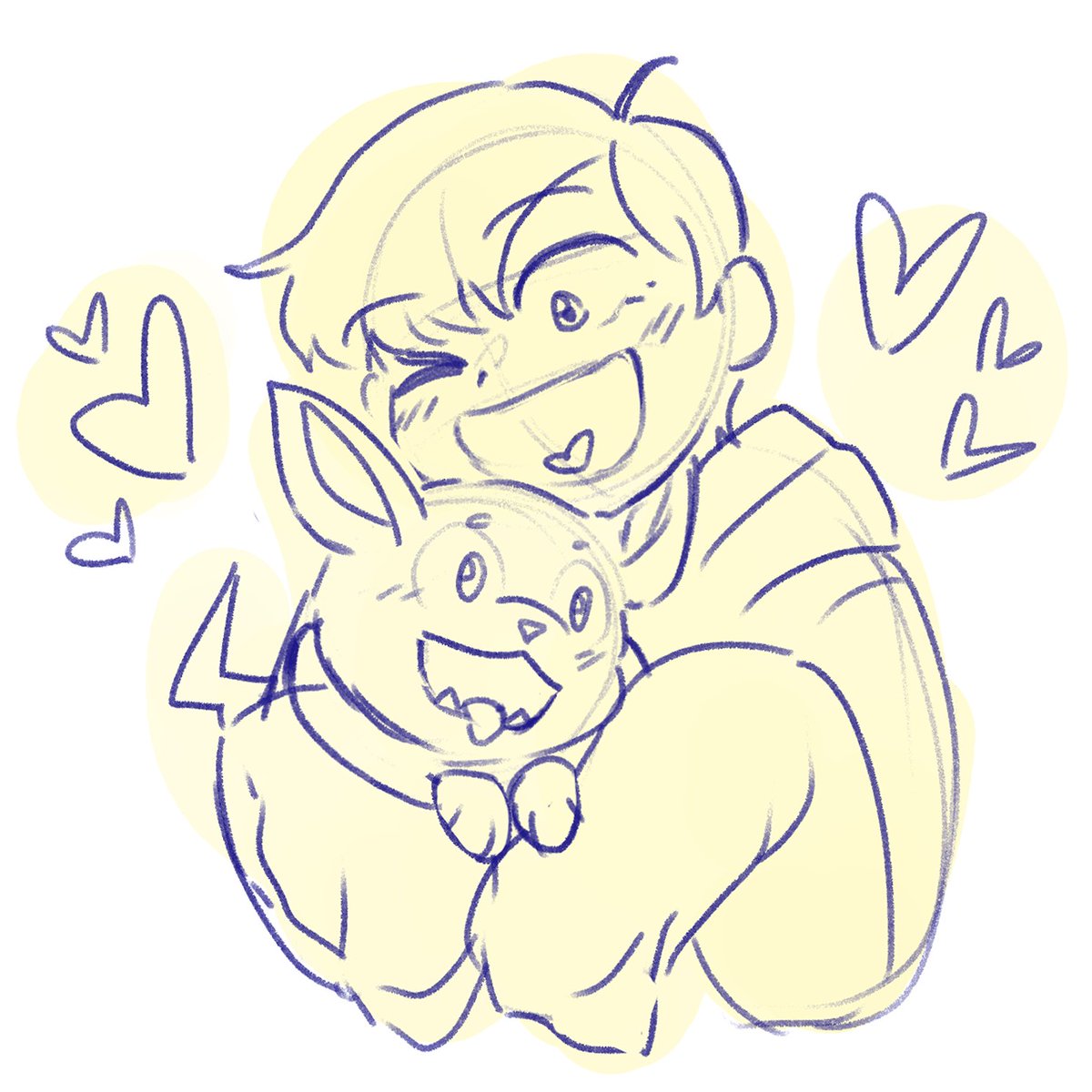 jyushimatsu and yamper i drew as a warmup bc these two are the same to me…