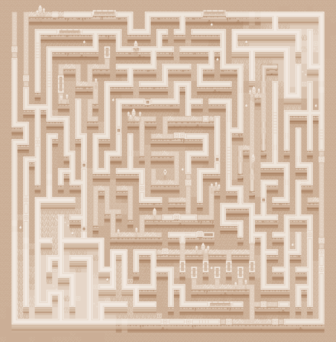 _Vixfor's tweet image. &quot;The Narrow Way&quot; (level concept)

#pixelart #pixelartwork #level #gameart #experimental