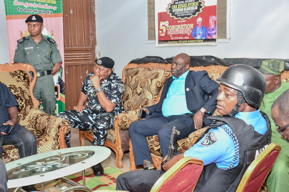 BenHundeyin's tweet image. KWARA STATE POLICE COMMAND.

PRESS RELEASE.

ONGOING REPORT: ON-THE-SPOT ASSESSMENT BY THE COMMISSIONER OF POLICE, KWARA STATE COMMAND.

The Commissioner of Police, Kwara State Command, CP Adekimi Ojo psc, mnips, visited Eruku community in Ekiti Local Government Area of Kwara…