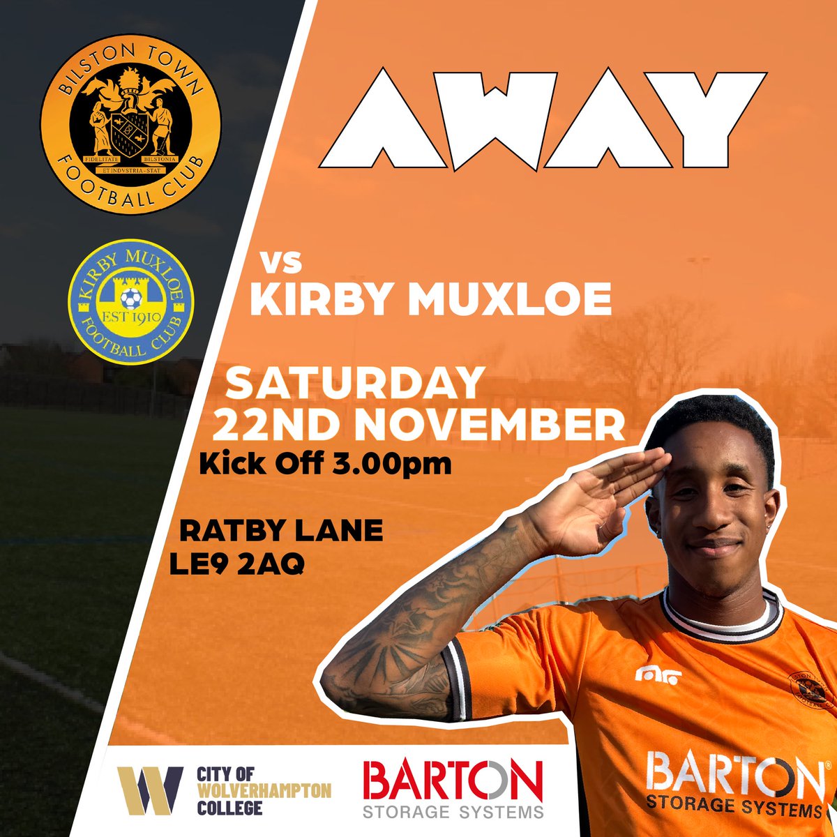 On the road again.

Saturday sees us travel to <a href="/KirbyMuxloeFC/">Kirby Muxloe FC</a> 
<a href="/MidlandLeague/">Capelli Sport Midland Football League</a> 

We are running a coach so please contact us and jump on board!
