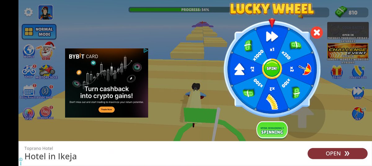 Thekrist_'s tweet photo. Day7 of playing games on @SeiNetwork , played @ChallengeBike 
Just normal bicycle game just like the one some of us played then as kids but now it's being brought onchain 
🔸Due to ads in the game, you can click on the ads removal which cost $0, completely free 
🔸Complete daily checking 
🔸Spend 15min+ to get the Santa 🎅 character 
🔸You can switch to different maps in the game 
🔸It would be nice having like a multiplayer according to what one of the host said in game night held in @GamingOnSei discord server, makes it more competitive and fun