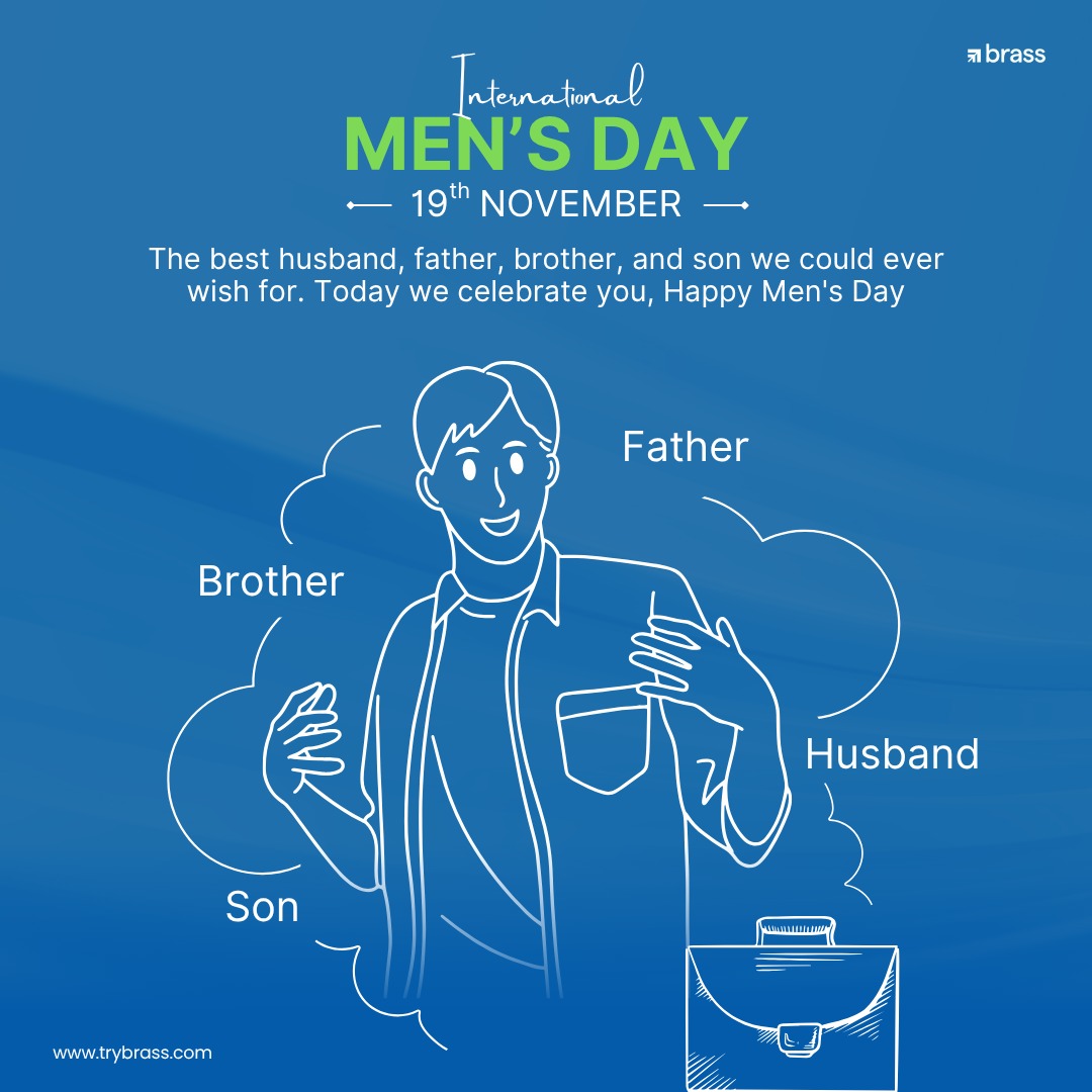 Happy International Men's day, from all of us at Brass 💚.