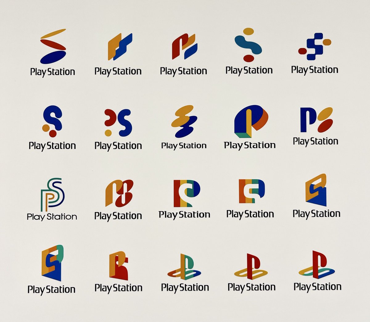 Genki_JPN's tweet image. PlayStation logo original concept designs! #PlayStation