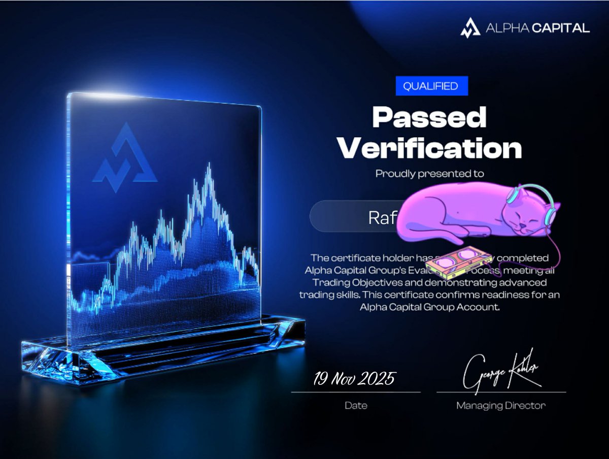 _rough1's tweet image. Passed Verification under @AlphaCapitalUK .
Grateful for the progress, the lessons, and the chance to level up.

If you’re looking for a prop firm with transparent rules and a supportive structure, Alpha Capital is worth checking out. 🙏📈

#AlphaCapitalGroup #TradingJourney