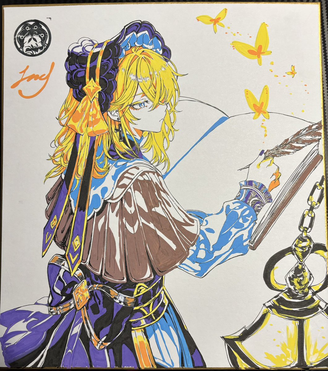 ジャパコミ用の色紙5枚目