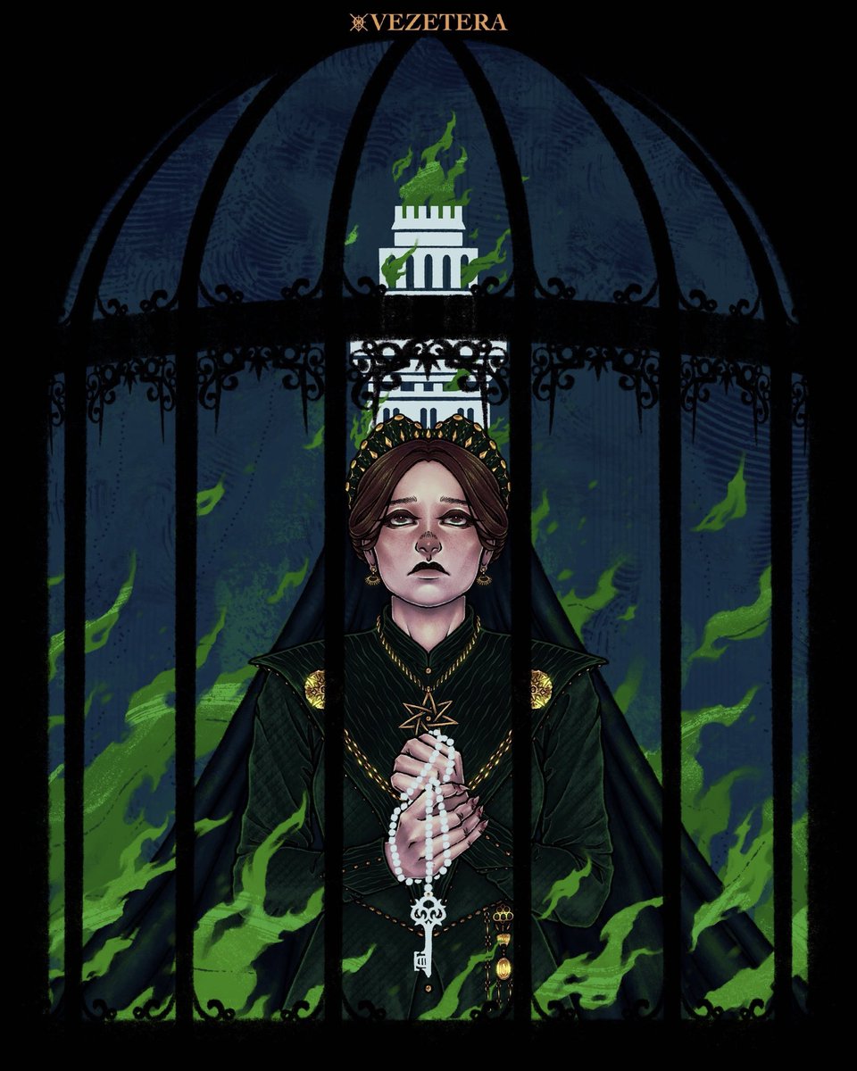 vezetera's tweet image. #AlicentWeek2025 ✧ religion, duty, chained

Alicent Hightower as The Devil ; collab w @daellarhaenyra

#asoiaf #hotd #houseofthedragon #fanart #art