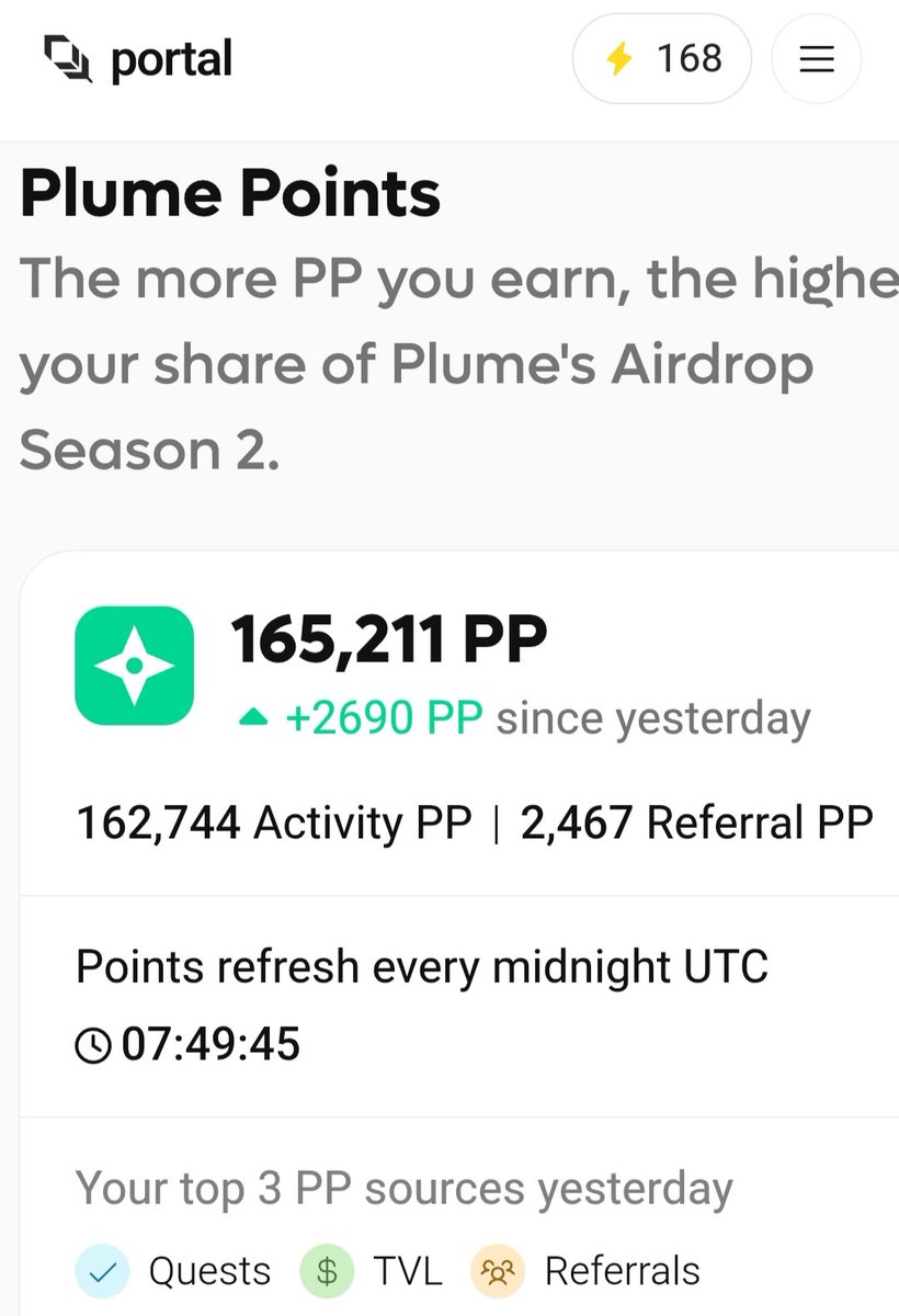nk_zmnk's tweet image. We continue on the @plumenetwork portal for 168 despite the general disappointment with the crypto markets and hope for the best scenario. #RWAfi #Web3Community $plume