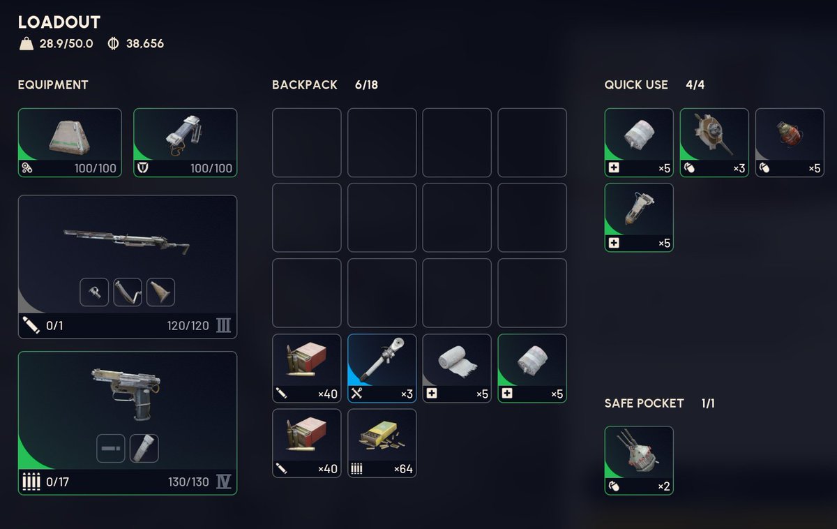 DukeOrbits's tweet image. $400K+ earned on this loadout (set) so far in @ARCRaidersGame. Is this as versatile as it gets without spending/risking much at all?