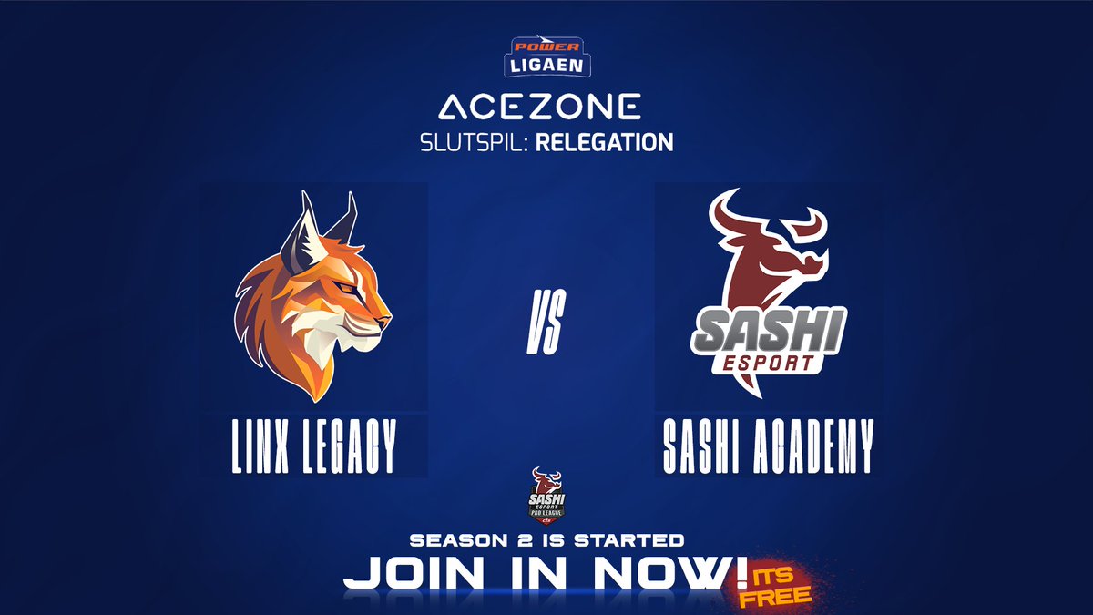 Sashi_Esport's tweet image. 🔥 BATTLE FOR A POWER LIGAEN SPOT! 🔥

@LinxLegacy 🦊 vs. Sashi Academy 🐂
A place in next season’s @Dust2dk  @POWERdanmark  Ligaen is on the line! 💥🏆

The last TWO times these teams clashed, Linx pulled off two razor-close wins 😳⚔️

Tonight we are ready for this best of 3!…