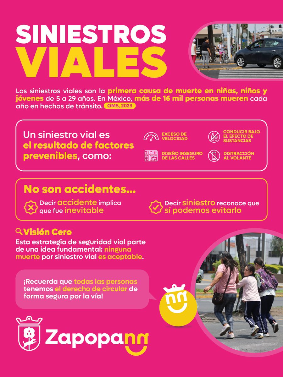 En Zapopan hacemos una pausa para recordar a todas las personas víctimas de siniestros viales. 🤍✨

Hoy 19 de noviembre, recordamos la importancia de construir, entre todas y todos, una ciudad más segura. 🏙✅