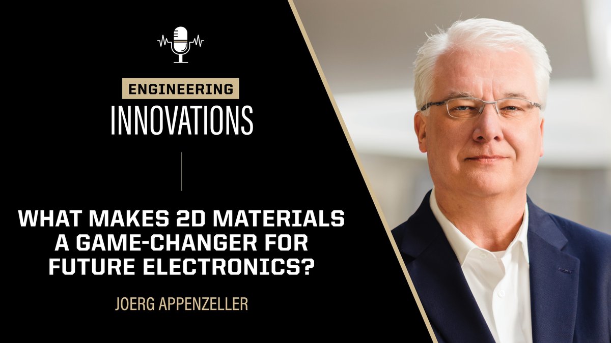PurdueECE's tweet image. What if the next giant leap in chips came from materials just one atom thick?

Prof. Joerg Appenzeller joins Engineering Innovations to talk 2D materials &amp;amp; why industry can’t get enough of Purdue talent.

Watch: bit.ly/podcast-appenz… 
Or listen wherever you find podcasts.