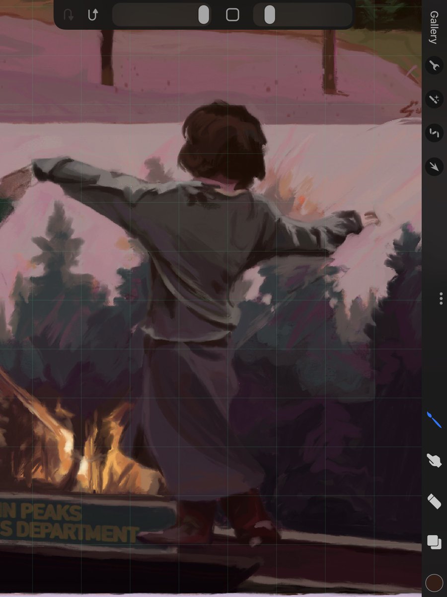 Well hello Donna! (Work in progress of the twin peaks art once again