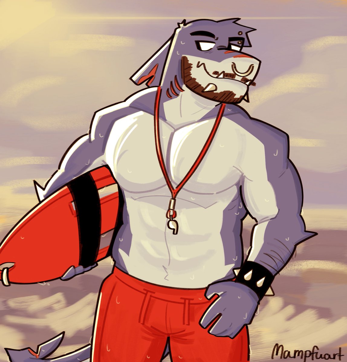 shark lifeguard, how unusual