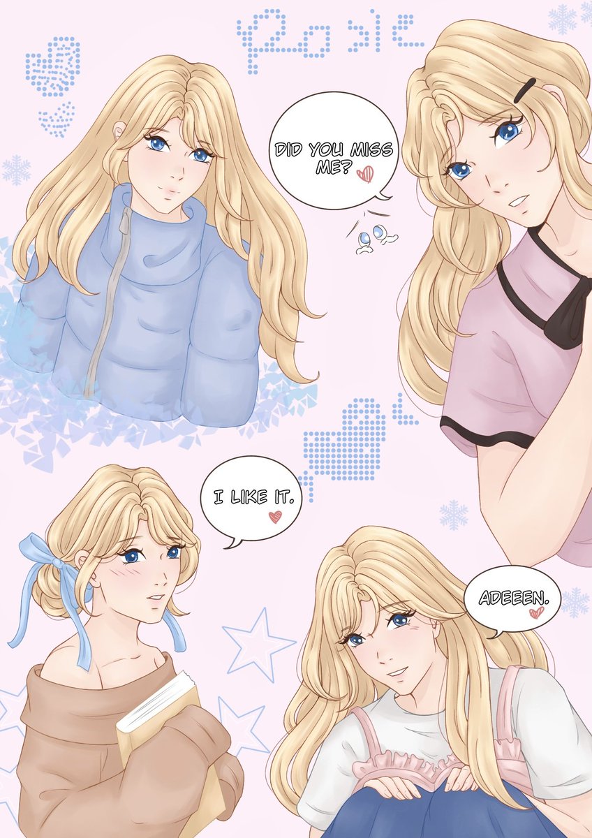 Lutrishiia's tweet image. Happy Wednesday! 🌸🌸
I decided to colour some sketches of Rosie which I did some time ago because I missed drawing her so badly.🥹 It's got so cold lately, feels like winter.
#oc #ocart #ComicArt #WebtoonCanvas #Webtoon #illustration #かわいい