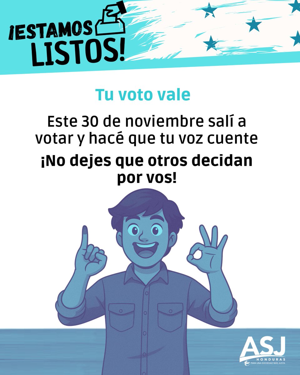 Cada voto cuenta. Participar es la mejor forma de exigir cambios y construir el país que soñamos.

#EstamosListos 
#ConstruyendoDemocracia 
#DemocraciaSinMiedo