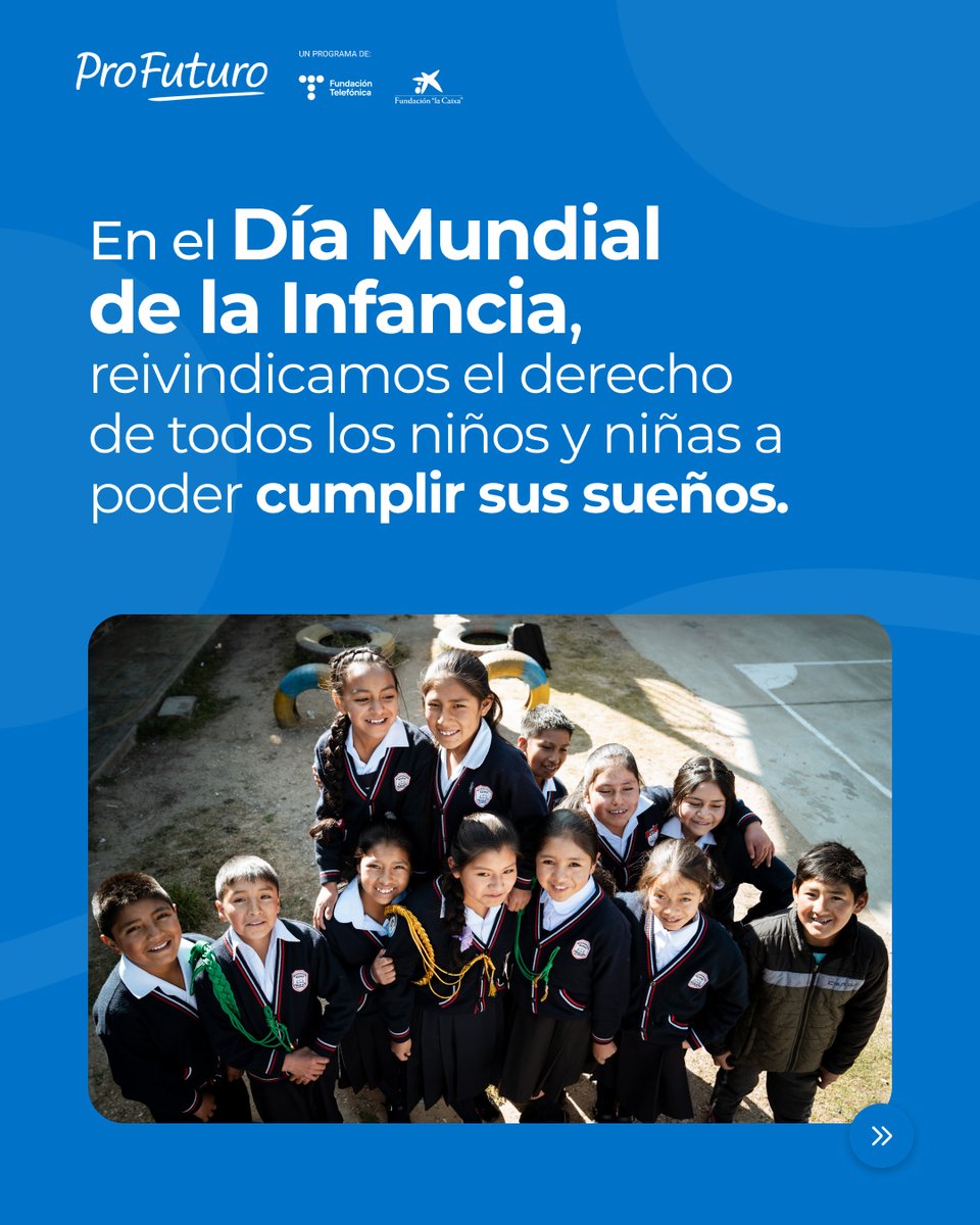 ProFuturo_'s tweet image. 🌍 Mañana, 20 de noviembre, se conmemora el Día Mundial de la Infancia.

Fue en 1959 cuando la Asamblea General de la ONU aprobó la Declaración de los Derechos del Niño.

Desde entonces, este día sirve para concienciar sobre los derechos de los niños y promover su bienestar a…