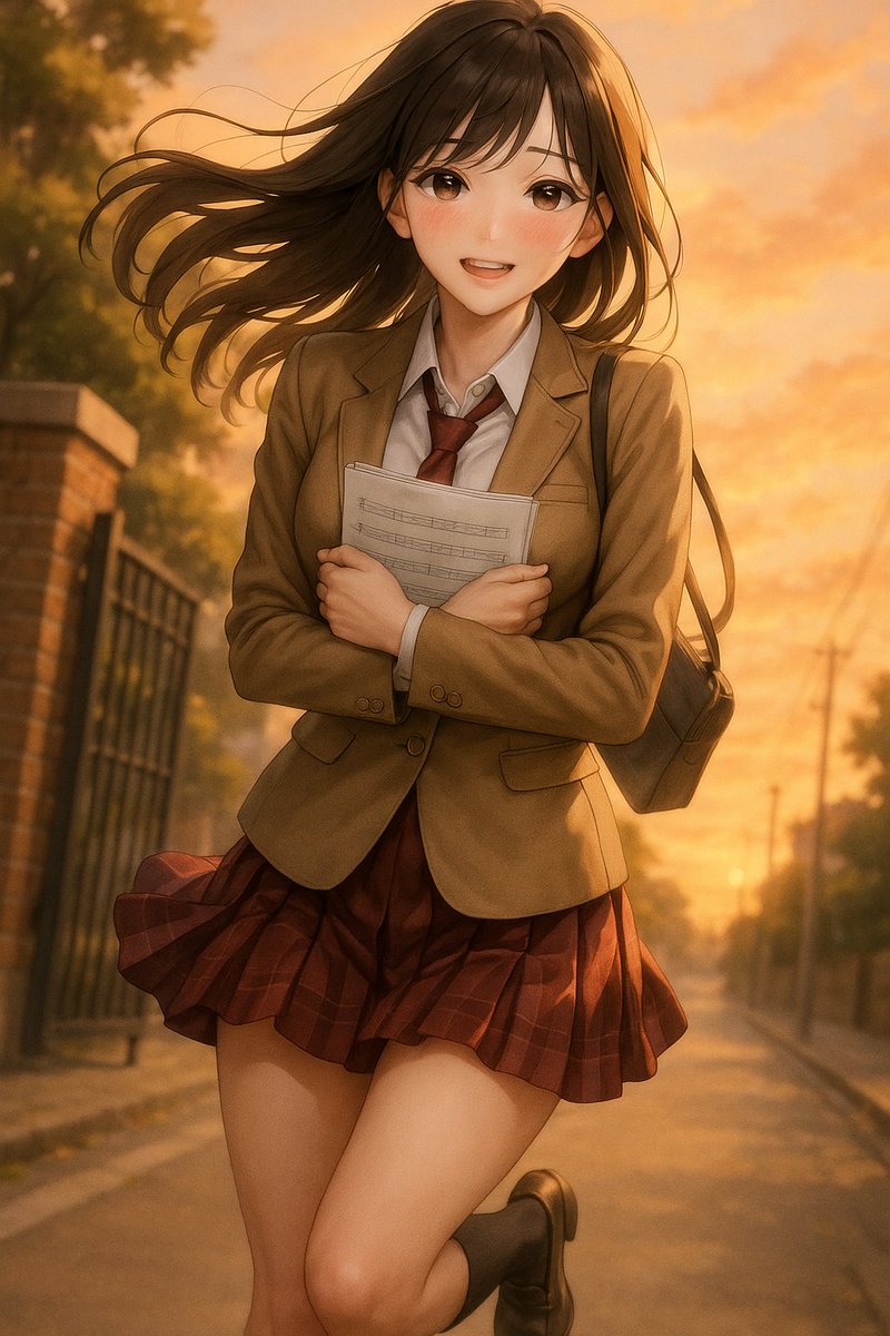 nemuru_gen's tweet image. ネムルが投稿

部活帰り、楽譜を胸に抱きしめて走る少女、頬を紅潮させた笑顔。

#gpt4o #aiart