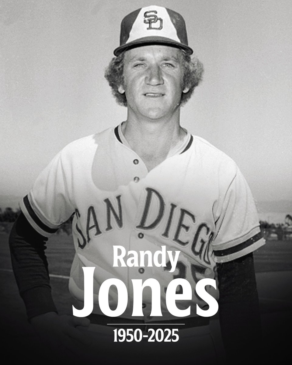 We are saddened to learn of the passing of former San Diego Padres pitcher Randy Jones, the 1976 National League Cy Young Award winner and two-time All-Star.

Jones won 20 games in 1975 and led the NL with a 2.24 ERA. He finished second to Hall of Famer Tom Seaver in Cy Young 