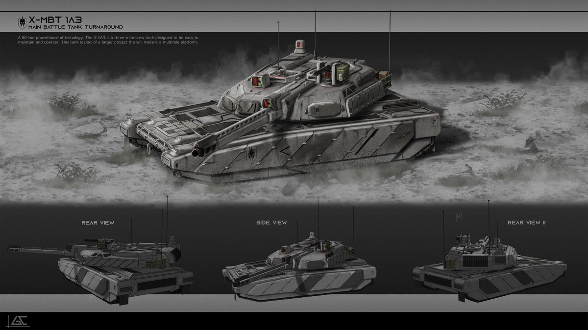 GC_Conceptart's tweet image. And here we are, folks!

3D modeling and vehicle design project.

I didn&apos;t use any specific references to create this; it was sketched and modeled (in its basic forms) instinctively.

What do you think? Would you like to see more of this project? 

#conceptart #art