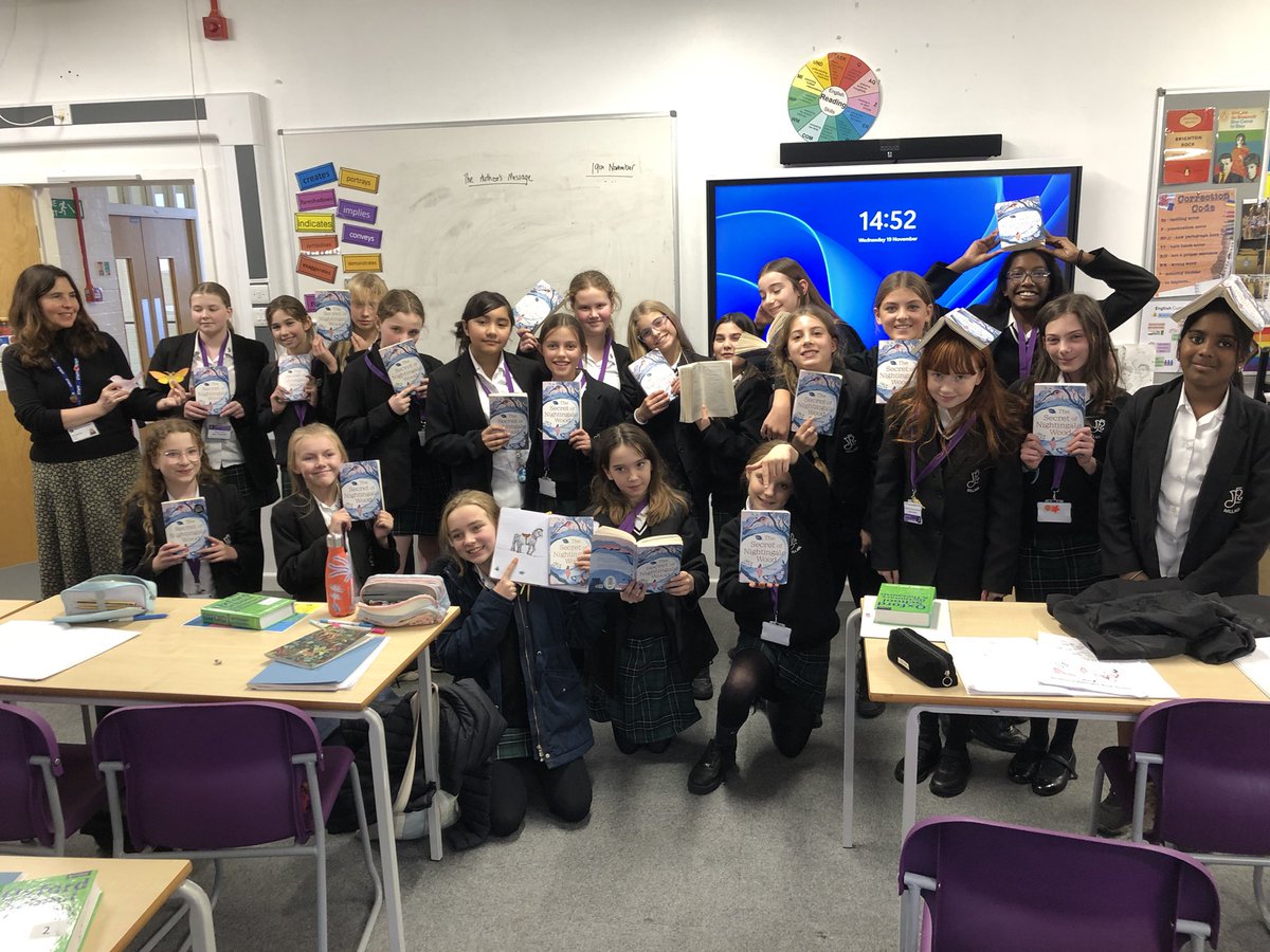 #Year7 finish reading The Secret of Nightingale Wood! 🦋 Just in time for Lucy Strange’s visit to #MillaisEnglish tomorrow. #MillaisReading