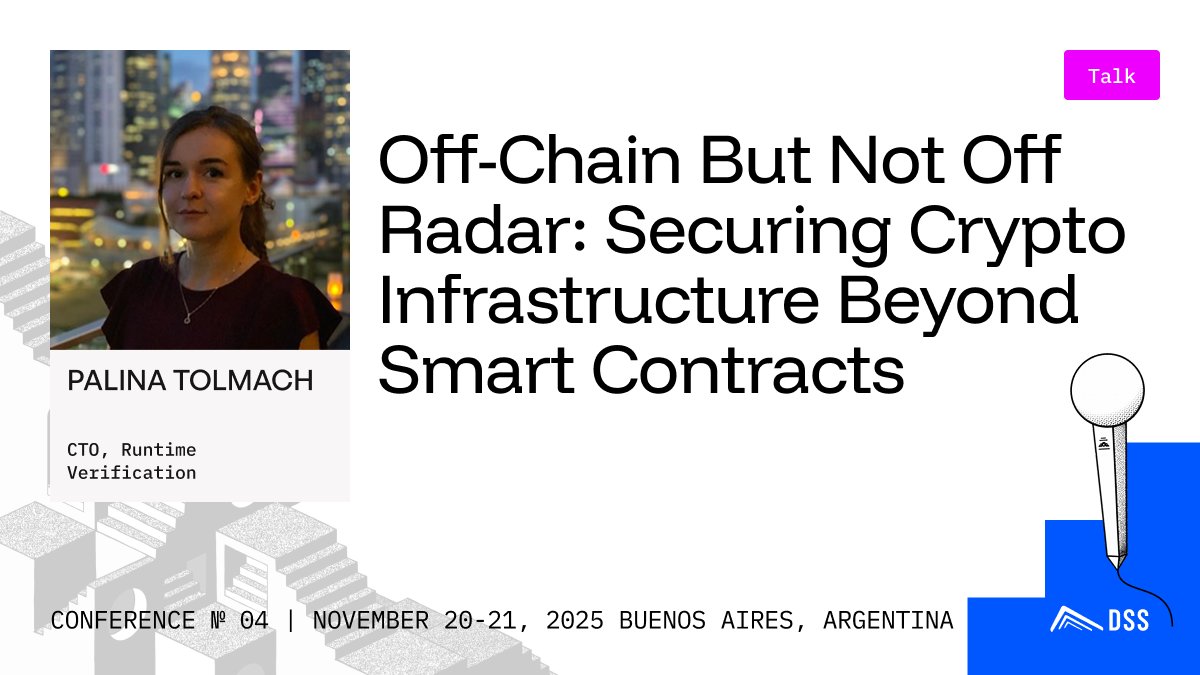rv_inc's tweet image. 🇦🇷 Catch our team tomorrow and Friday at @summit_defi&apos;s stage, sharing about some of the hottest security topics atm👇

➡️@palinatolmach will talk Nov 20th - 14:05 at the Auditorium Stage about &quot;Off-Chain But Not Off Radar: Securing Crypto Infrastructure Beyond Smart Contracts&quot;…