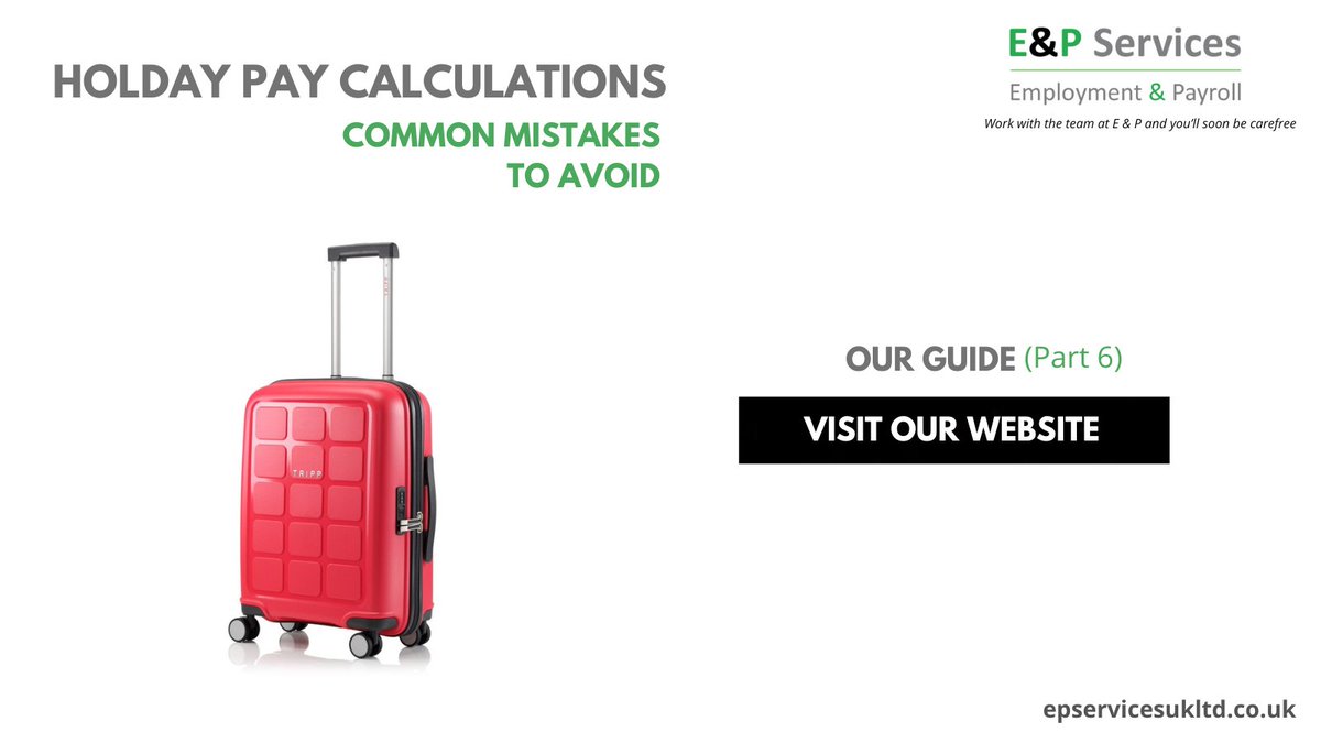 epservicesuk's tweet image. Part 6 AVOIDING COMMON MISTAKES

- Omitting regular overtime from holiday pay

Read the rest here: epservicesukltd.co.uk/holiday-pay-ca… 

#PayrollServices #HRSolutions
