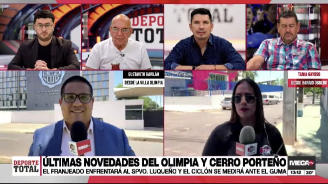 🔴 #DeporteTotal - <a href="/780AM/">Radio 780 AM</a> - <a href="/Megatv_py/">MEGA TV</a> 

🔊 Info de #CerroPorteño con <a href="/ta_gayoso/">Tania Gayoso</a>: el probable XI vs. #Libertad:

Martin.

F. Domínguez, Velázquez, Valdez y Riveros.

Cecilio, Morel, Giménez y Carrizo.

Iturbe y Araujo.

👉🏻 EN VIVO: x.com/i/broadcasts/1…