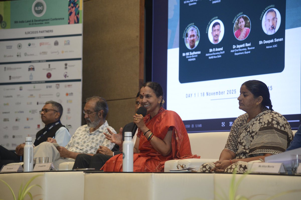JayantiRavi's tweet image. Delighted to join #ILDC2025 as Guest of Honour. Grateful for the opportunity to contribute to India’s land governance reforms through collaboration, knowledge sharing &amp;amp; collective commitment. Looking forward, an insightful plenary @CMOGuj @DoLR_India  #GoodGovernance #LandReforms