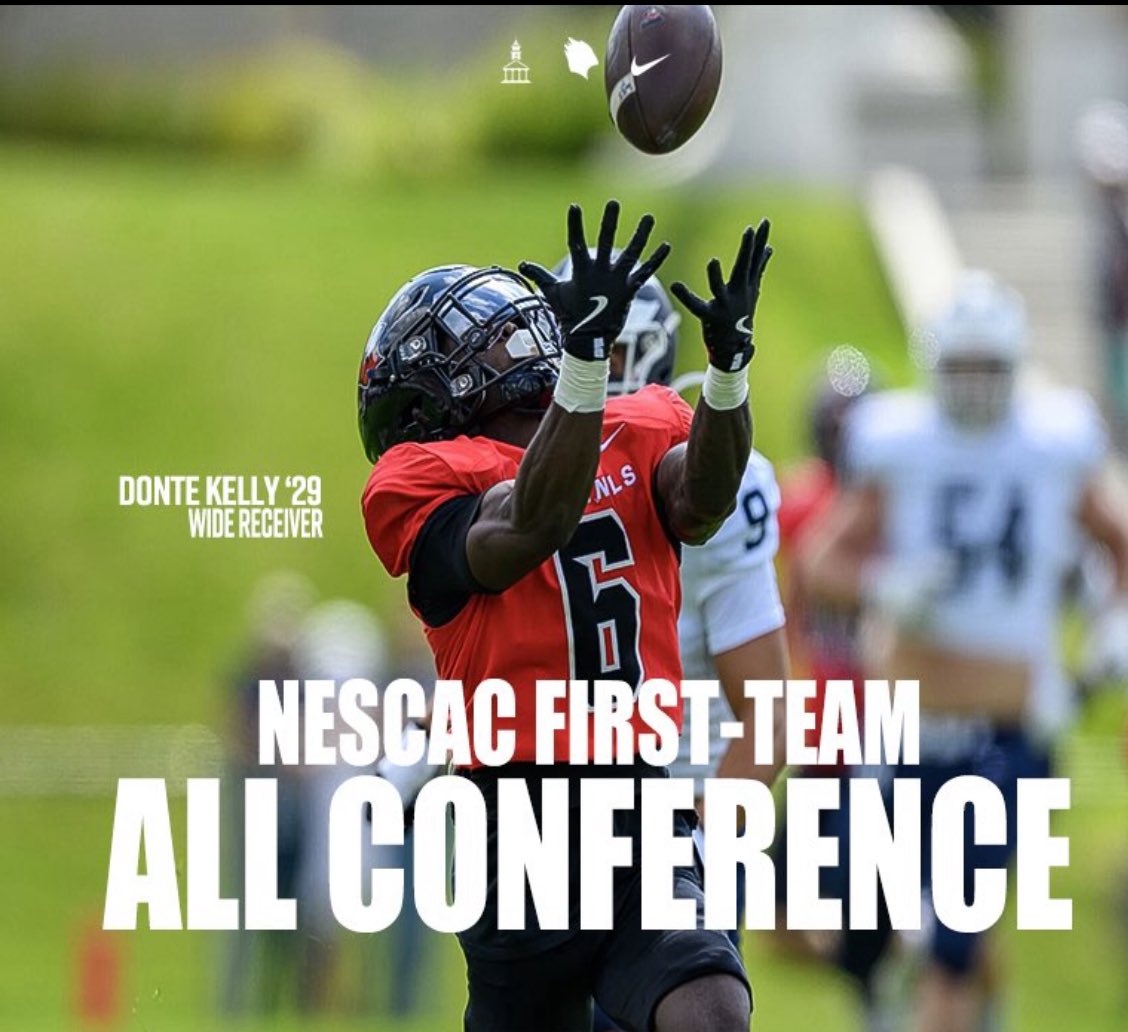 Choate Football alum Donte Kelly doubles down: NESCAC Rookie Player of the Year/First Team Offense All-NESCAC