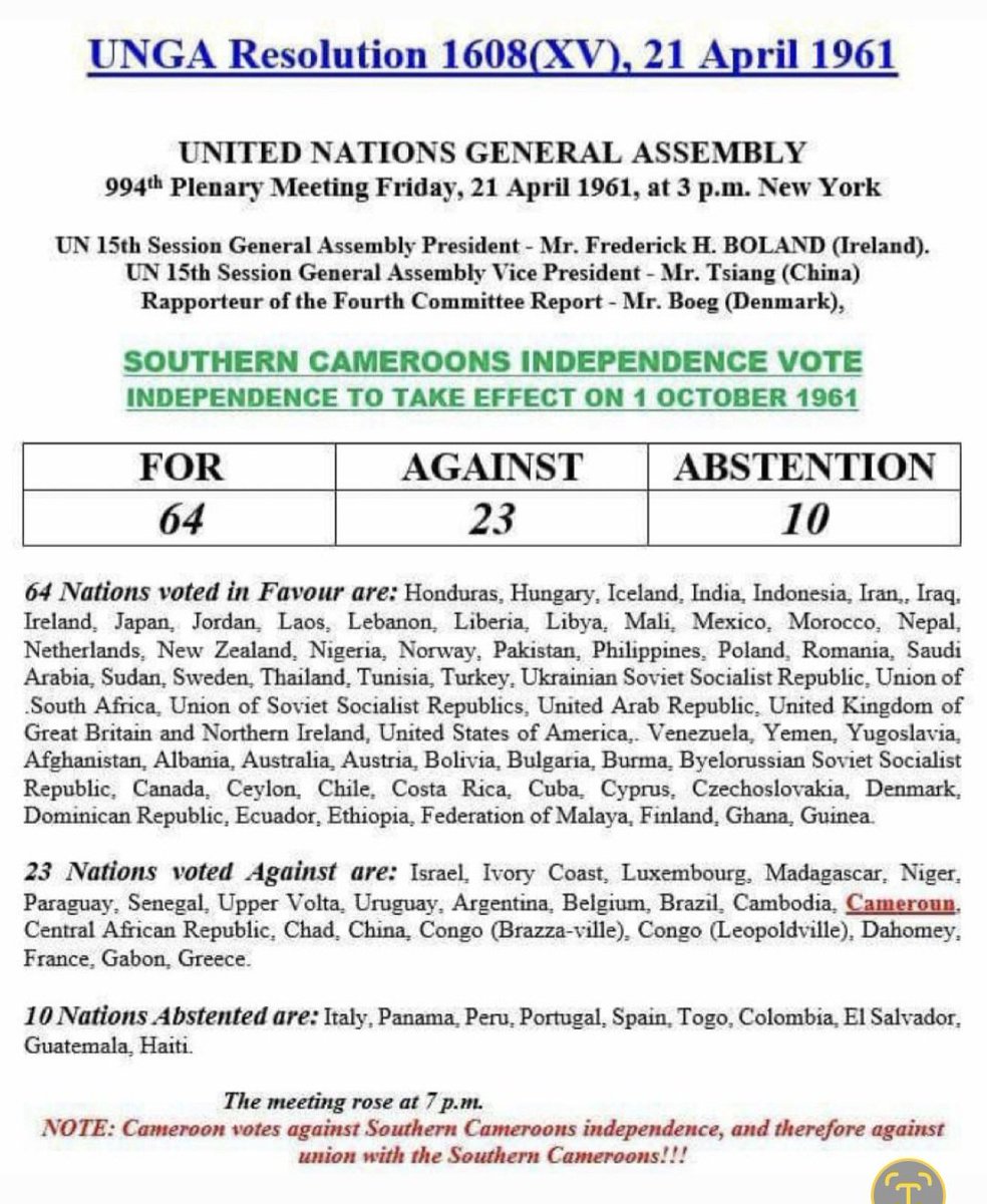 <a href="/MimiMefoInfo/">MMI News</a> This is exactly how democracy dies. Inauguration comes AFTER an election. If the election was rigged and fraudulent to get a candidate to win, then the inauguration is also fraudulent. Why recognize the results of a fraudulent election? #Ambazonia is gone <a href="/UN/">United Nations</a> <a href="/USEmbYaounde/">U.S. Embassy Yaounde</a> <a href="/NPR/">NPR</a>