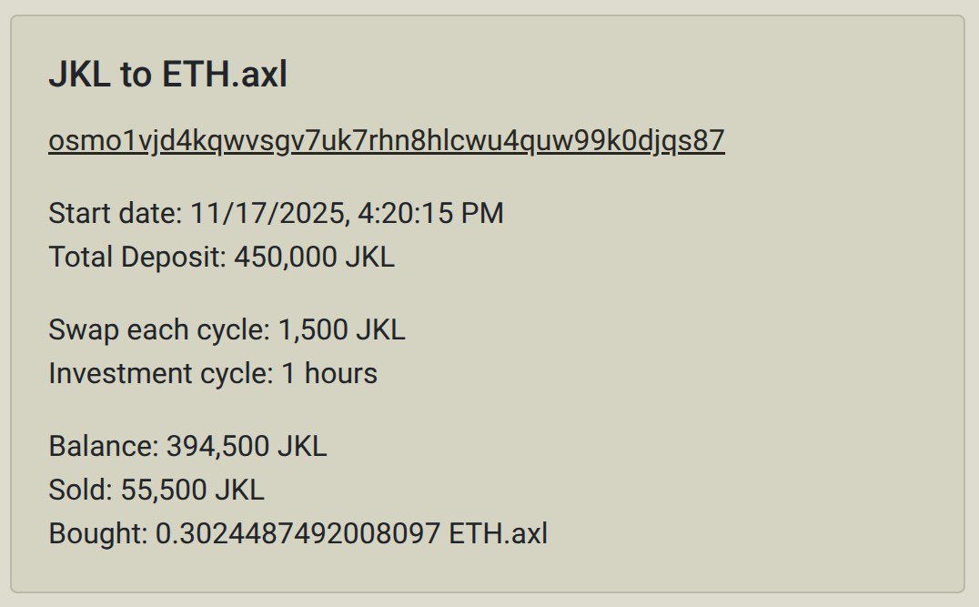 Man look at this lmao <a href="/OSINTDunny/">Patrick Dunlop</a> started another calc sell for $JKL 

Meanwhile jackal is at all time lows and now we have another hourly jackal sell on top of that. 

Gotta love it when <a href="/OSINTDunny/">Patrick Dunlop</a> and the boys probably getting paid 6 figure salaries to drain the liquidity and