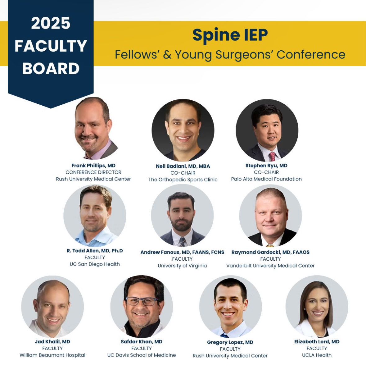 andrewfanousmd's tweet image. Excited to be part of our annual @SpineIEPCourse this weekend along with these fantastic leaders. Teaching the next generation of spine surgeons and exchanging ideas always makes for an incredible time. 

#Neurosurgery #SpineSurgery #SpineIEP #MedicalEducation #Nashville