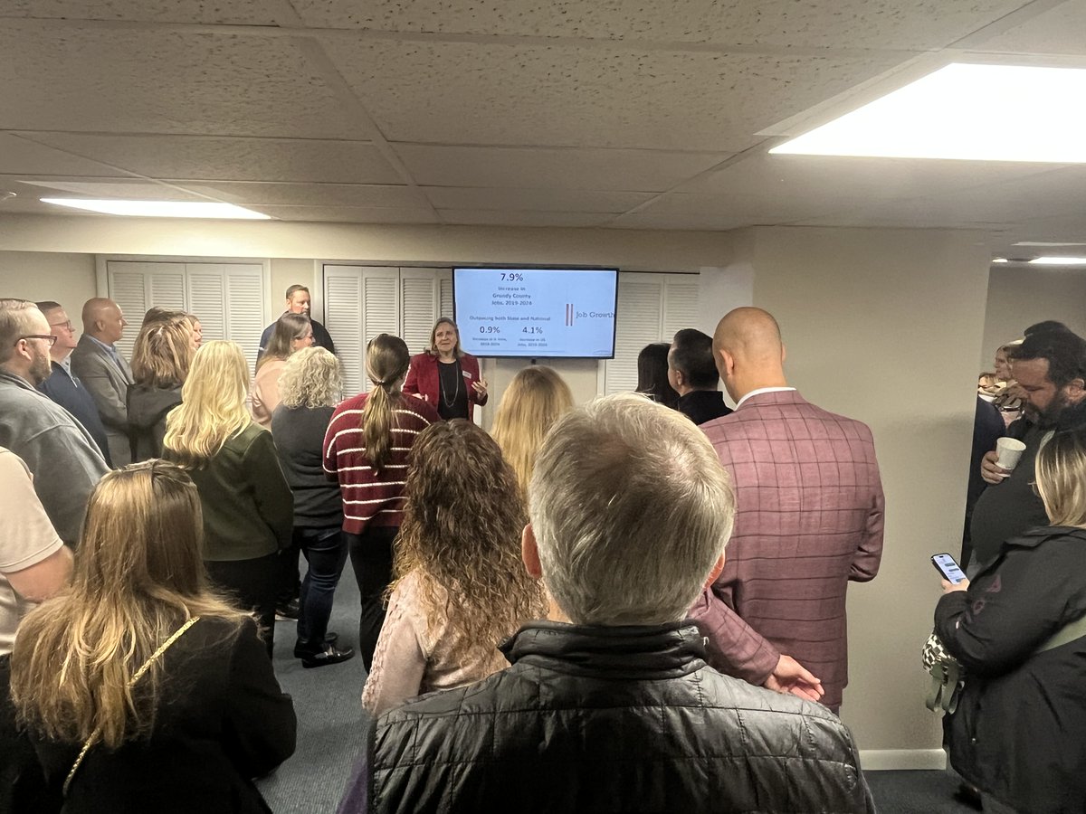 What an amazing morning at the Chamber’s Coffee &amp; Company event, hosted right here at the GEDC office.
We’re so grateful for our partnership with the Grundy County Chamber of Commerce &amp; Industry .
Please don’t forget to show some love to your local retailers and businesses.