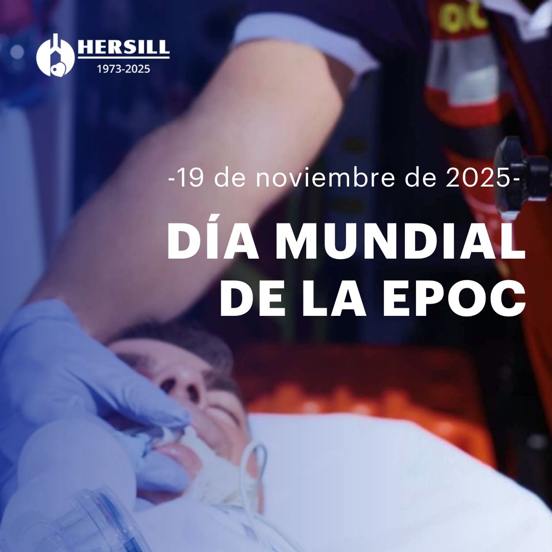Más de 3 millones de personas en España conviven con la EPOC, una de las enfermedades respiratorias más frecuentes, que afecta aproximadamente al 10 % de la población mayor de 40 años.

Con motivo del Día Mundial de la EPOC, en Hersill, reafirmamos nuestro compromiso con la salud