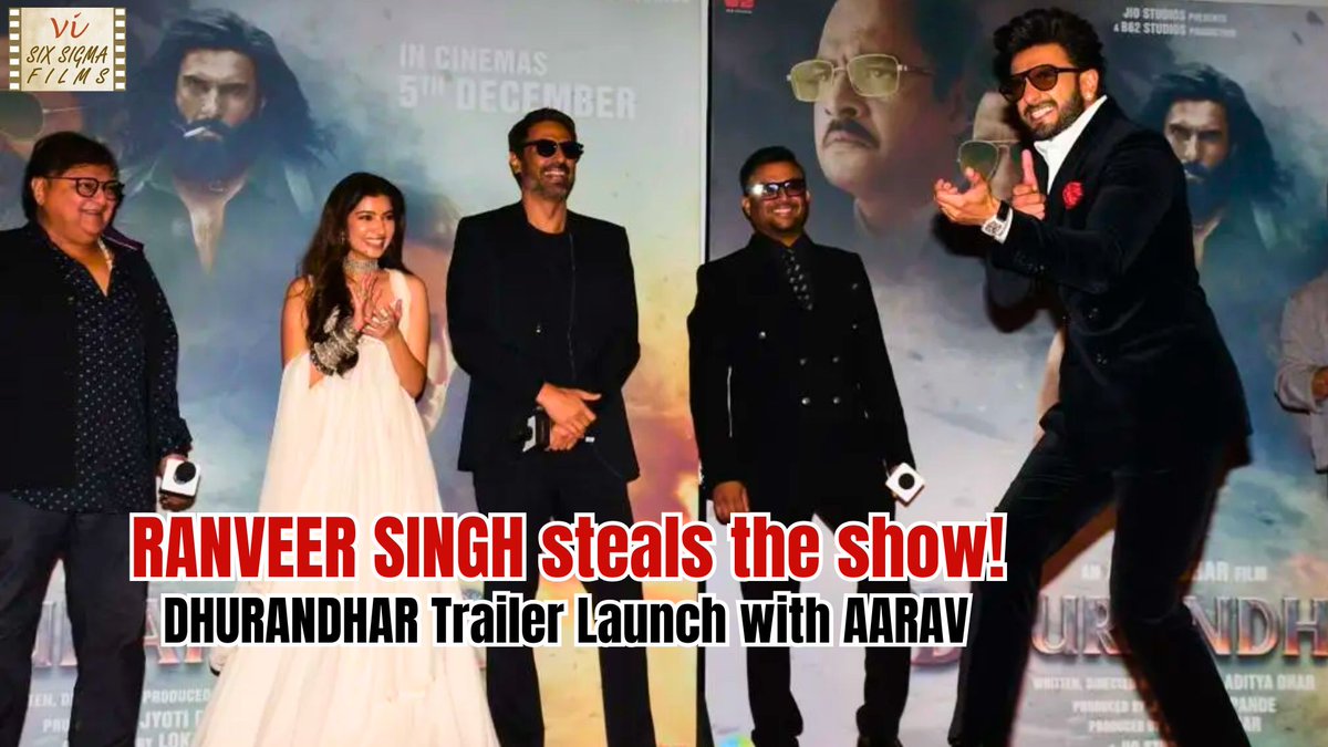 Ranveer Singh steals the show and we brought you something NEVER SEEN BEFORE, India’s first AI Male Influencer hosting red carpet. Full video - youtu.be/ZhyCgVyq1Gg #Dhurandhar #DhurandharTrailer #RanveerSingh #Bollywood #trending #sixsigmafilms #BollywoodNews #influencers