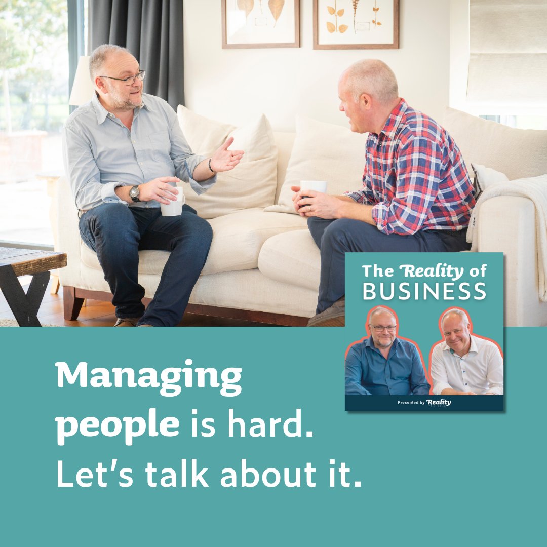 Pushback. Quiet team members. Underperformers. Sound familiar? Episode 1 of our new 2-parter from The Reality of Business tackles the messy side of people management. 🎧 26 mins | Listen now on your favourite podcast app. #TeamLeaders #NewManager #Leadership #PeopleManagement