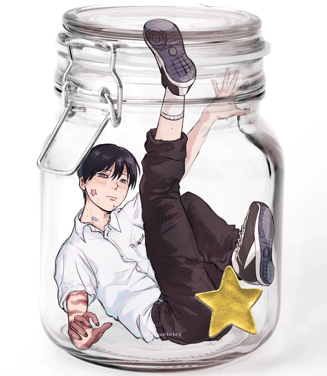 Taigaririri's tweet image. who ordered their Yoshiki in a jar? /silly
#tshd #光が死んだ夏