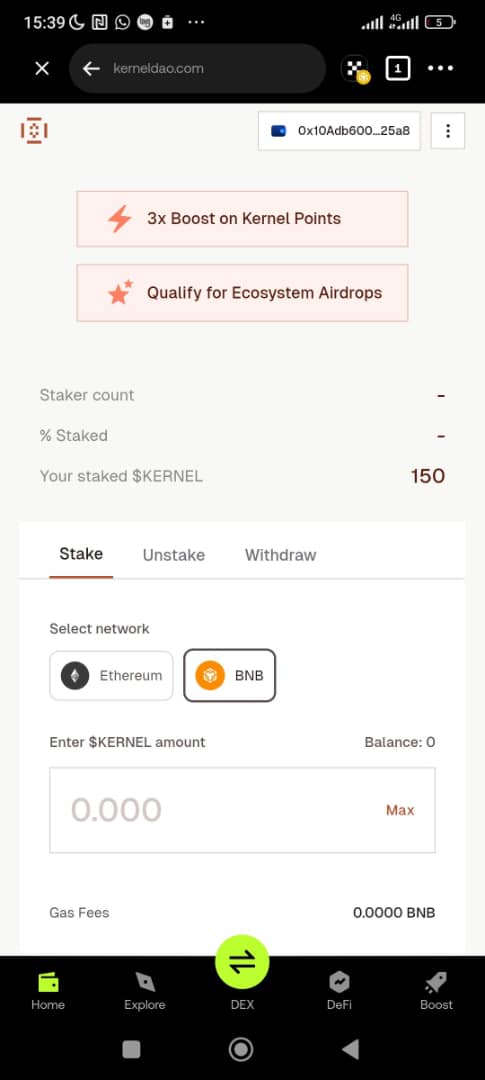 Semo00214's tweet image. Just locked in my $KERNEL, and I’m loving the future of restaking! The @kernel_dao ecosystem is next-level.

 @17thshot @sussanebra33 You need to see this!

#KernelDAO #KERNEL #Staking #DeFi #Restaking #Crypto #BNBChain #Web3 #Yield