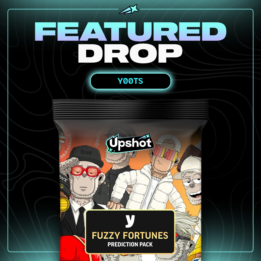 Upshot 🤝 <a href="/y00tsNFT/">y00ts</a> 

y00ts packs are dropping!

Community gets early access + 100 bonus Shot Points.

Head to <a href="/DeGodsNFT/">DeGods</a> Discord for claim info.

Do the Fuzzy DeGods rip packs? 👀