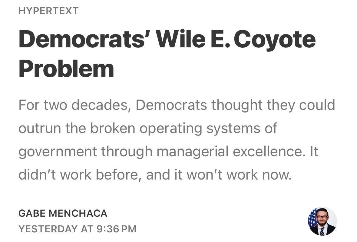 Washington is full of Biden Admin post-mortems about why things were so hard to accomplish. Folks like <a href="/rooseveltinst/">Roosevelt Institute</a> get the diagnosis right: its too hard to hire, fire, buy, spend, etc.

But, in a new piece, I argue almost everyone has the wrong ideas about how to fix things.🧵