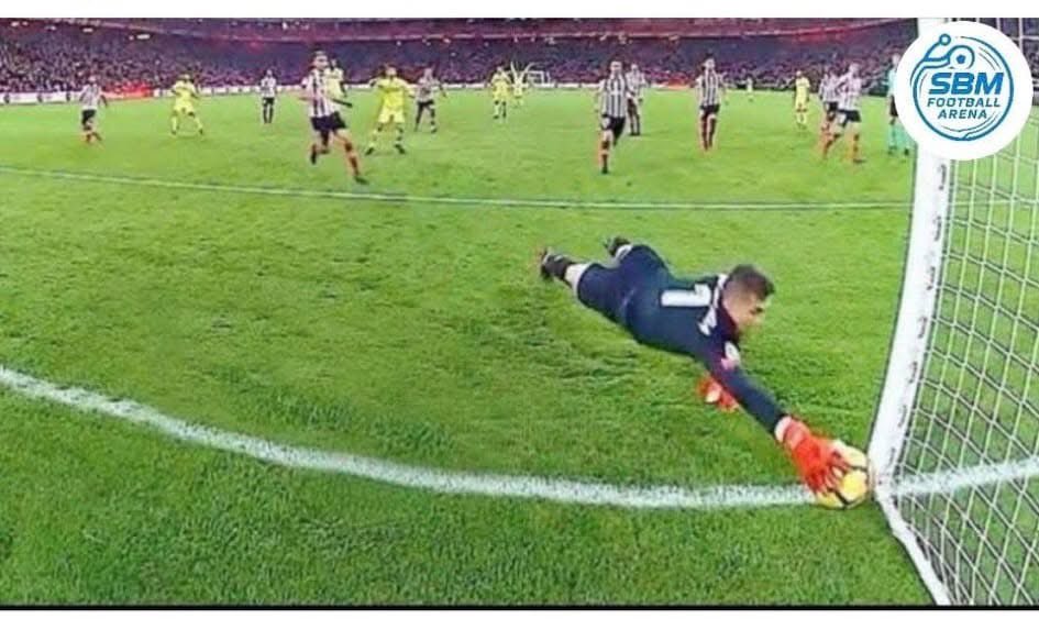 morgan_sarkcess's tweet photo. After betting on over 1.5 goals , the score is 1-0 and the goalkeeper makes this save in 90+3 minutes 😭 https://t.co/VpNnoqZ2xW