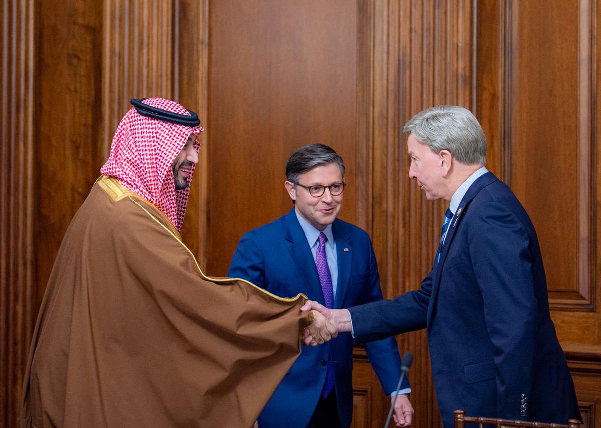 SaudiNews50's tweet image. لقطات من الاجتماعات الثنائية والموسعة التي عقدها ولي العهد في الكونغرس بواشنطن.

-