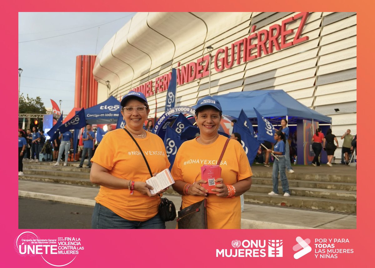 onumujerespa's tweet image. 🇵🇦⚽️ ¡Panamá al Mundial!
Desde el estadio @onumujerespa llevó la campaña #ÚNETE a la afición, en el marco del 25N y los 16Días de Activismo.

🧡 #NoHayExcusa para la violencia contra mujeres y niñas.

El fútbol nos une; la igualdad también @fepafut 

#EsViolenciaDigital #16Días