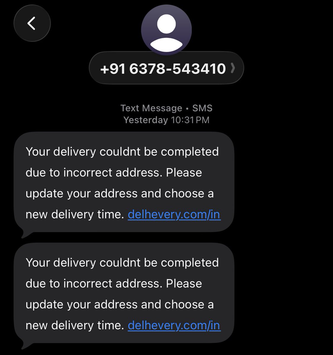 mdhv799's tweet photo. Whenever I have a parcel with Delhivery, I end up getting scam texts. Not sure how seriously they take customer data privacy. @delhivery , please look into this. @Cyberdost https://t.co/a360QDEo5A